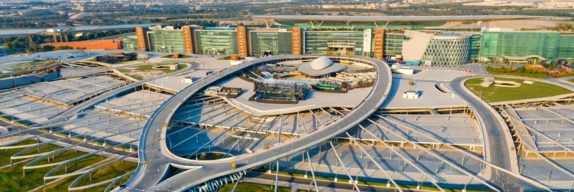 Вид на ипподром Meydan