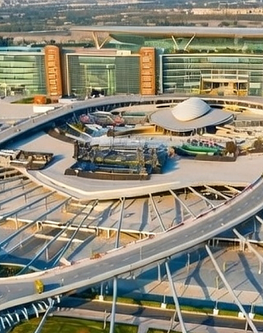 Вид на ипподром Meydan