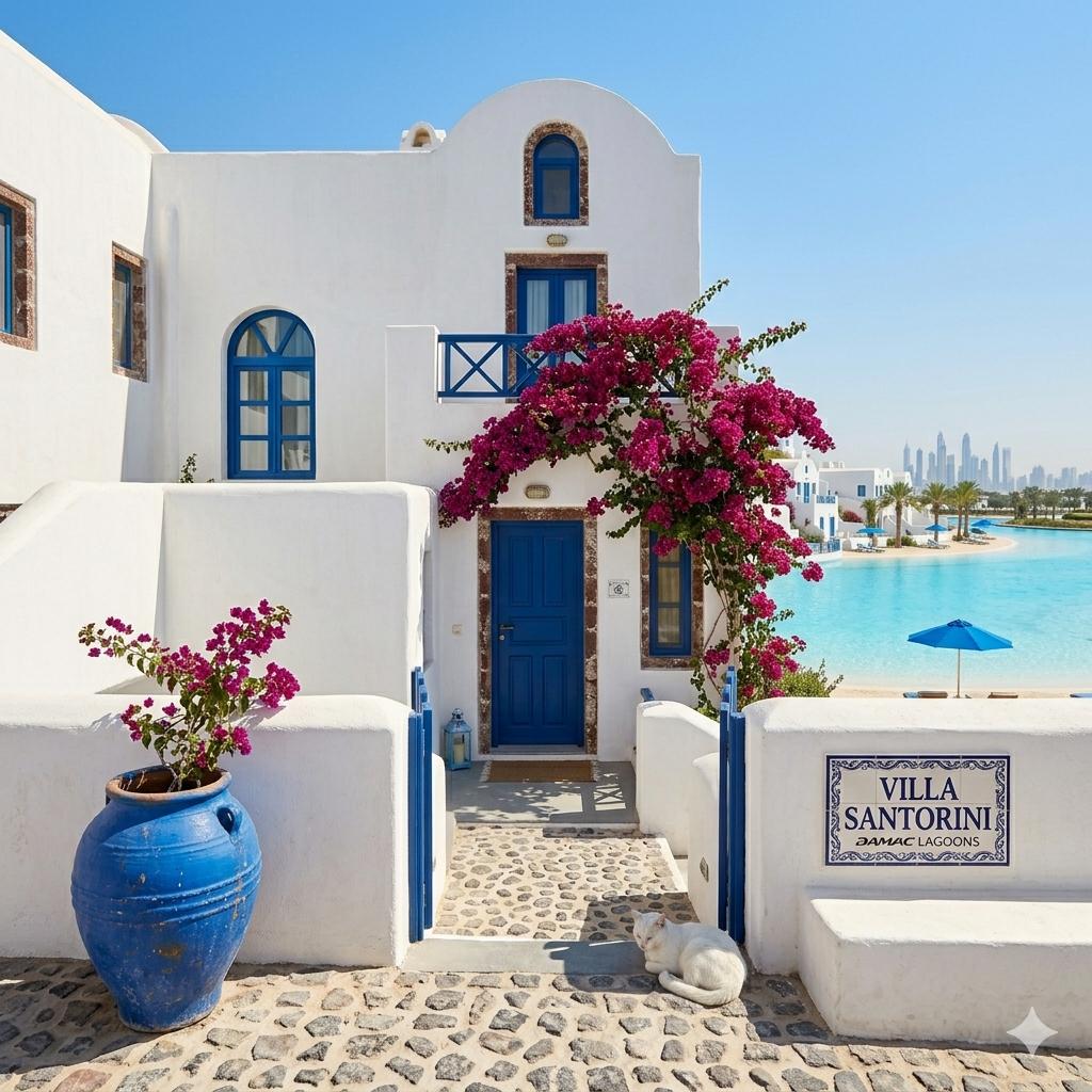 Santorini style villa